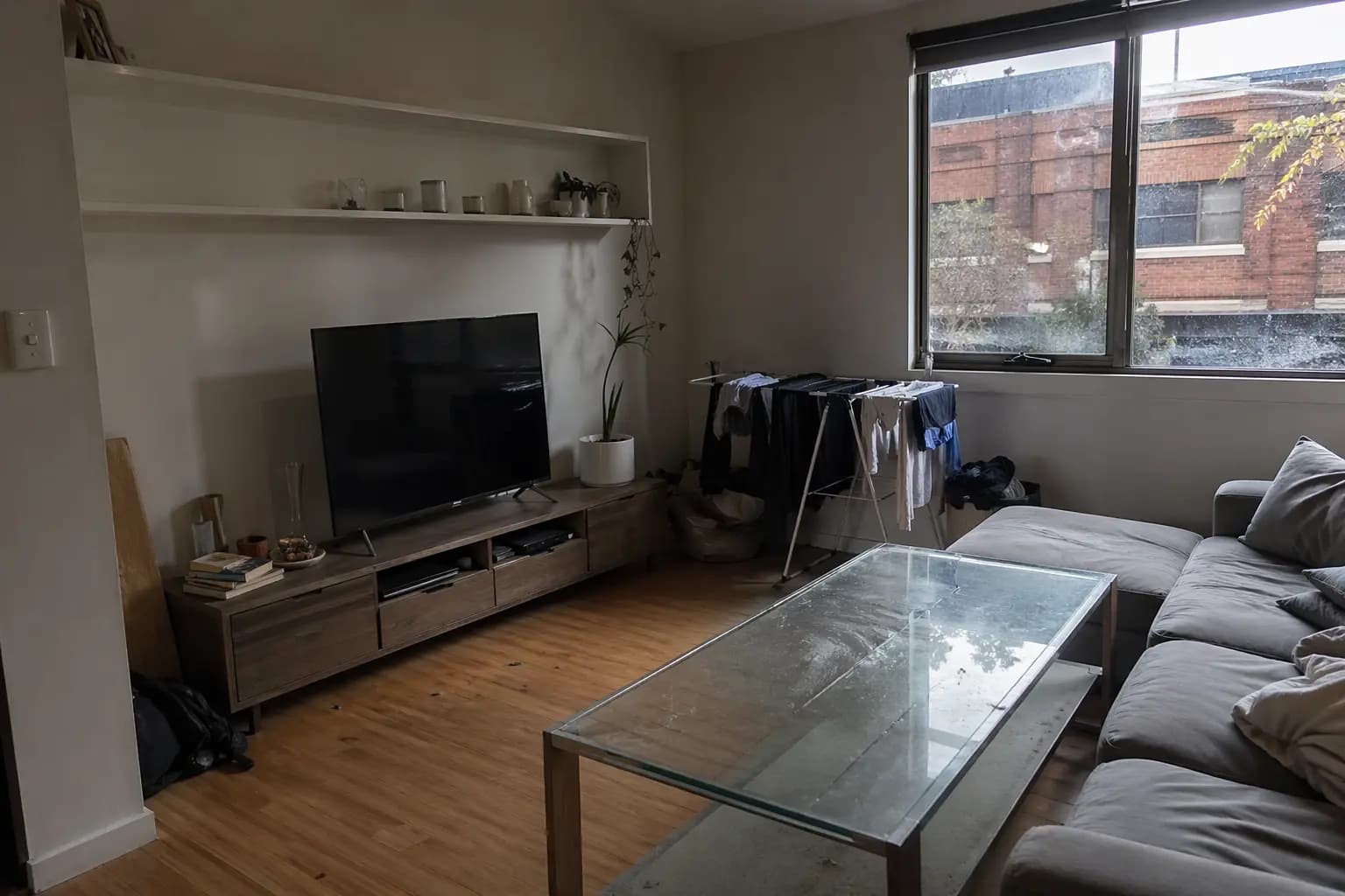 Living Room Transformation before