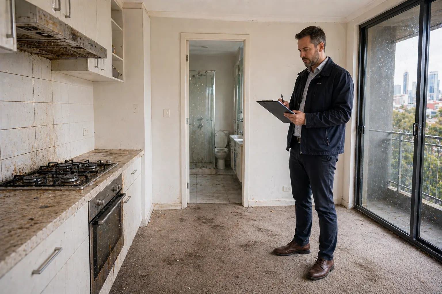 Cleaner preparing a Melbourne rental to avoid end-of-lease inspection issues